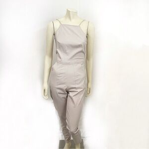 Reformation Open Back Jumpsuit Tan Size S